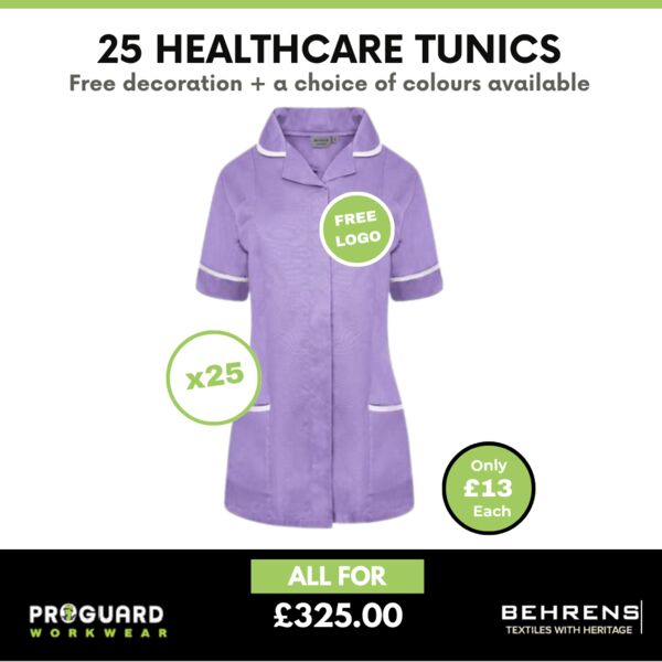 25x Healthcare Tunics + Free Logo Thumbnail