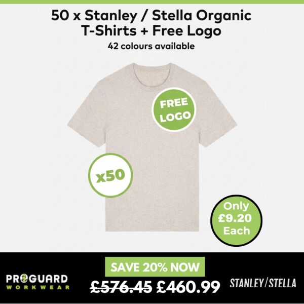 50 x Stanley/Stella Organic Tshirts + Free logo Thumbnail
