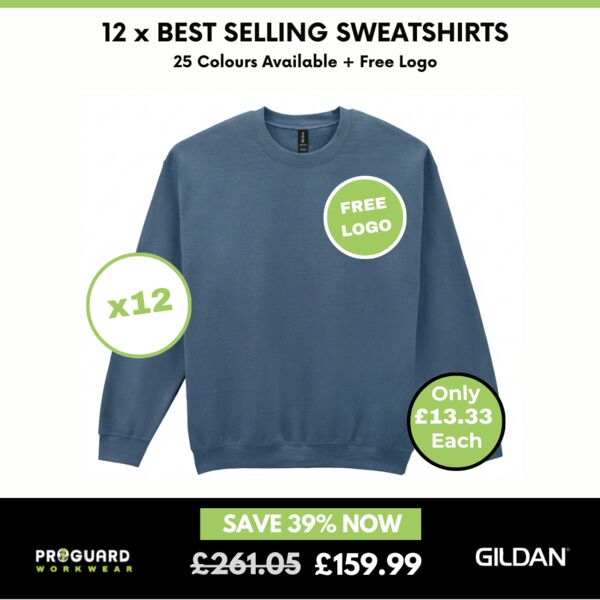 12 x Best selling sweatshirts + free logo Thumbnail