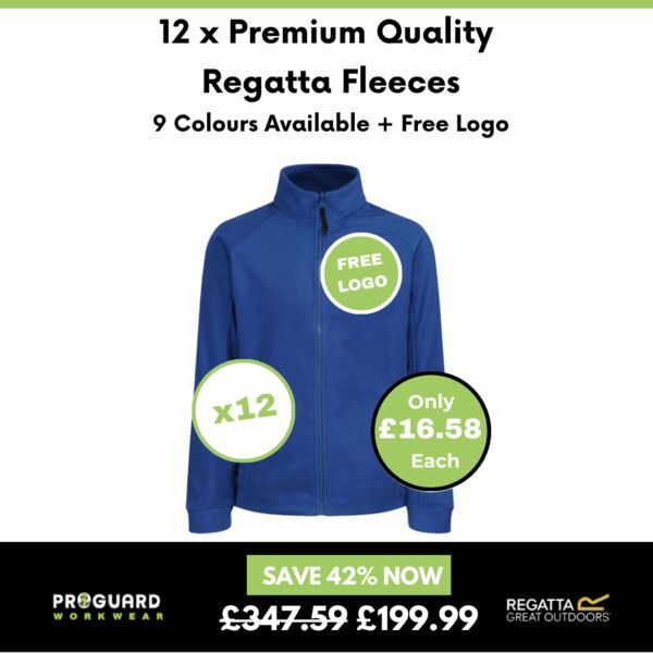 12 x premium quality Regatta Fleeces + free logo Thumbnail