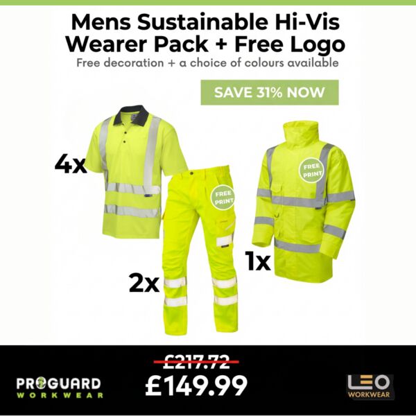 Men's Sustainable Hi Vis Wearer Pack + Free Left Chest Logo Thumbnail