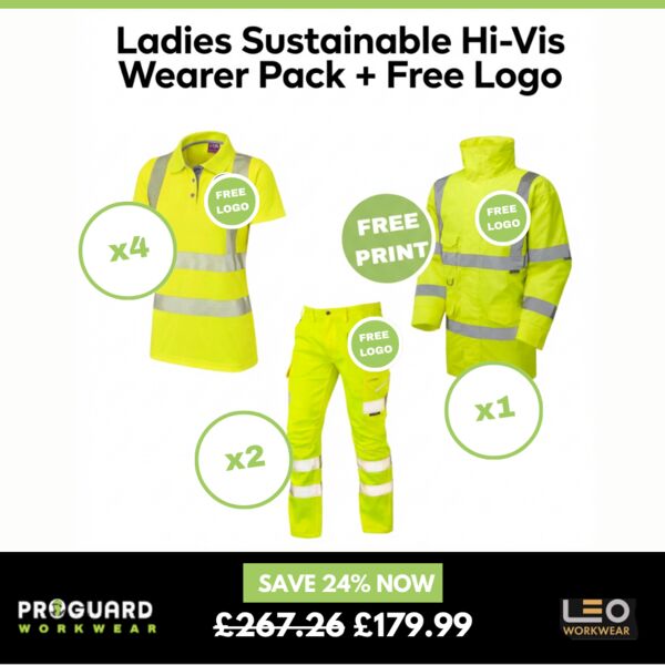 Women's Sustainable Hi Vis Wearer Pack + Free Left Chest Logo Thumbnail