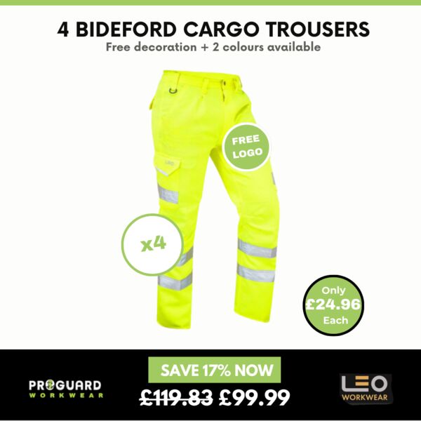 4 x Bideford cargo Trousers  + Free Left Chest Logo Thumbnail