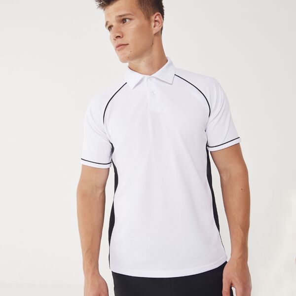 Finden + Hales Performance Piped Polo Shirt Thumbnail