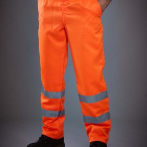 Yoko Hi-Vis Men's Reflective Ballistic Trousers BS015T-Workwear Polycotton Pants 